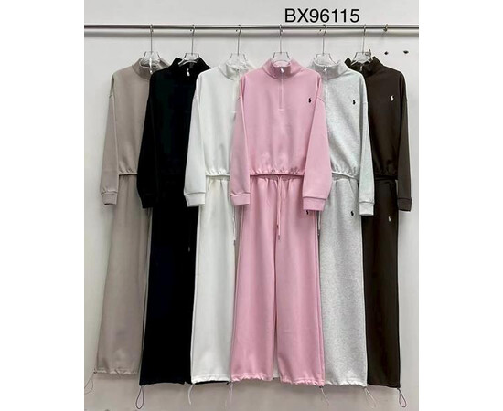 Спортивний костюм жіночий 96115 beige (M-XL)