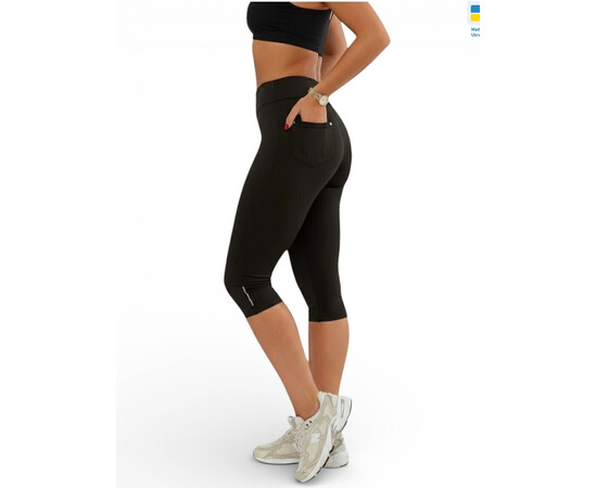 Капри женские 72 чорний (в пачке 4 шт. р.S-XL)
