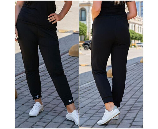 Спортивні штани жіночі 1022 black (S-XL)