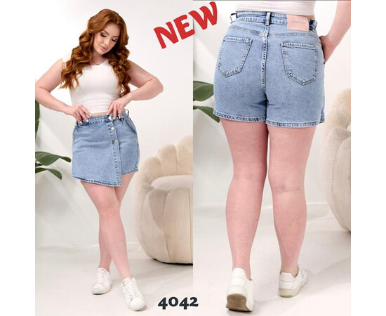 Шорты жіночі 4042 l.blue (28-33)