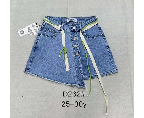 Спідниця-шорти жіноча 262 l.blue (25-30)