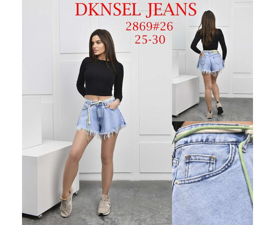 Шорты жіночі 2869 l.blue (25-30)