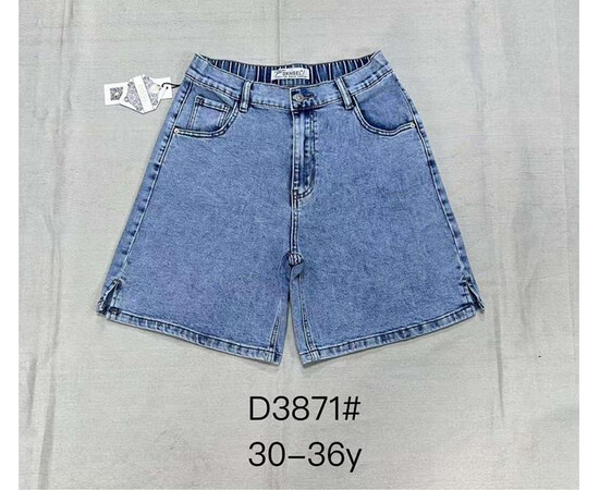 Шорты жіночі 3871 l.blue (30-36)