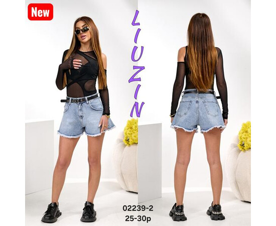 Шорты жіночі 02239-2 l.blue (25-30)