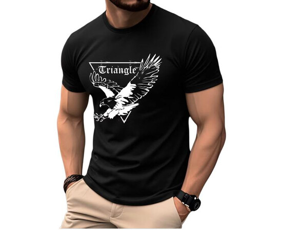 Футболка чоловіча AL64 black (M-3XL)