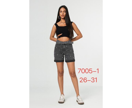 Шорты жіночі 7005-1 grey (26-31)