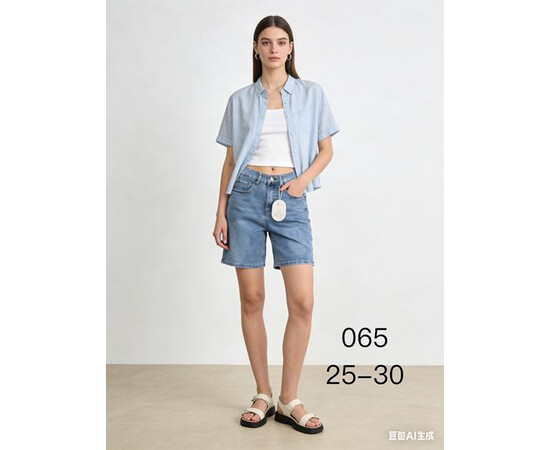Шорты жіночі 065 l.blue (25-30)