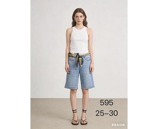 Шорты жіночі 595 l.blue (25-30)