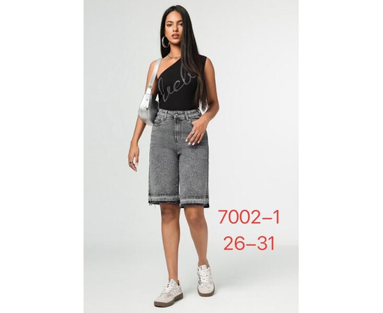 Шорты жіночі 7002-1 l.grey (26-31)