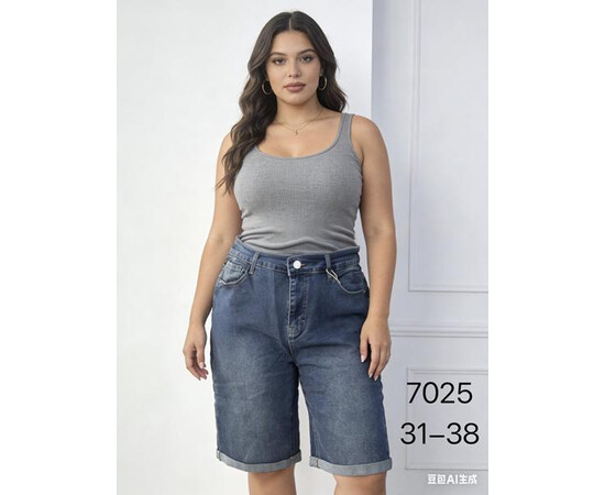Шорты жіночі 7025 blue (31-38)