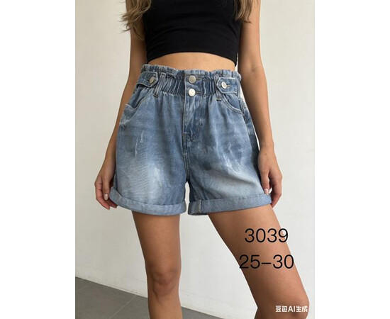 Шорты жіночі 3039 l.blue (25-30)