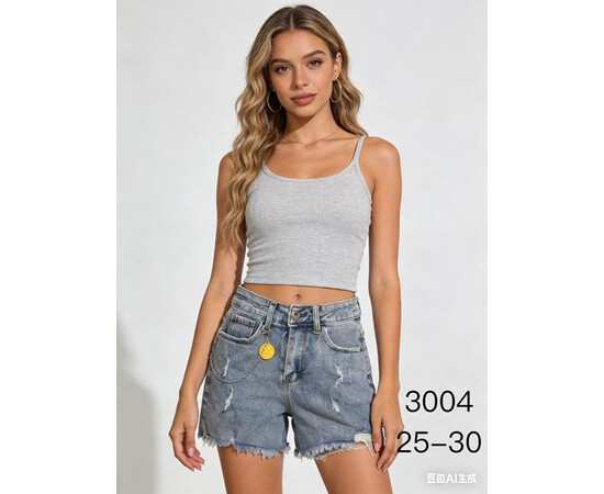 Шорты жіночі 3004 l.blue (25-30)