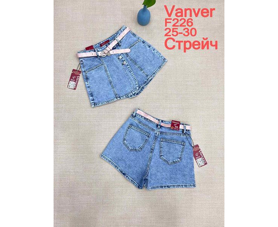Спідниця-шорти жіноча F226 l.blue (25-30)