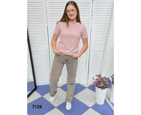 Футболка жіноча 7126 pink (42-48)