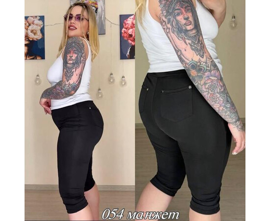 Бриджи жіночі 054 black (XL-4XL)