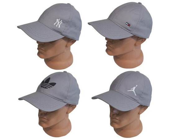 Кепка чоловіча 0753 grey (56-60)