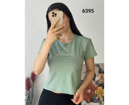 Футболка жіноча 6395 mint (42-48)