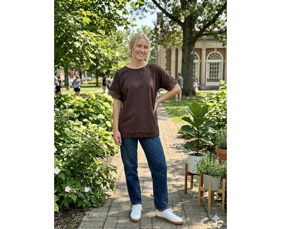 Футболка жіноча NW103 brown (L-XL)