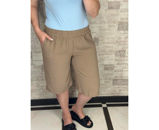 Шорты жіночі 001 d.beige (48-58)