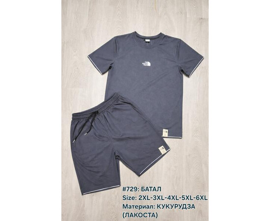 Костюм чоловічий 729 grey (2XL-6XL)