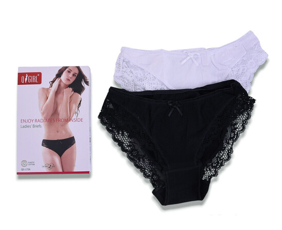 Трусы женские QG1726 mix (в пачке 8 шт. р.M-2XL)