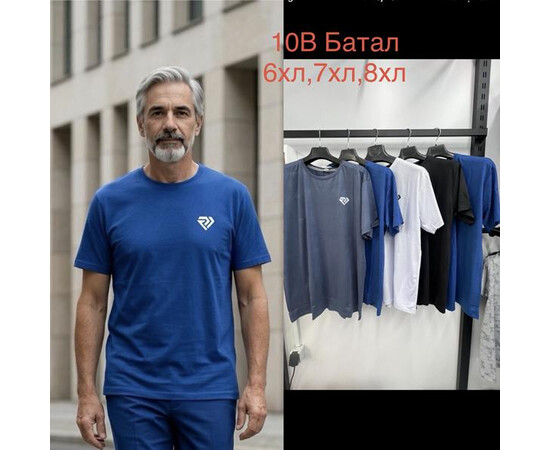 Футболка чоловіча 10B mix (6XL-8XL)