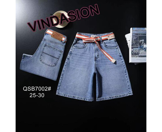 Шорты жіночі 7002 l.blue (25-30)