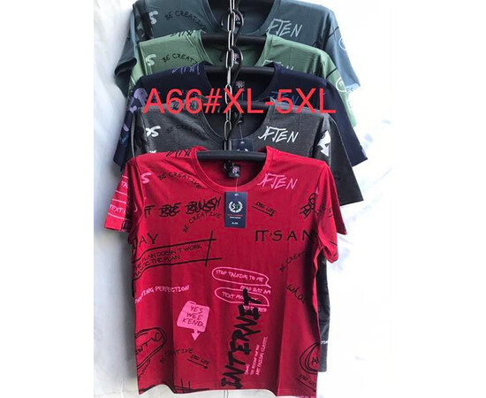 Футболка чоловіча A66 mix (XL-5XL)