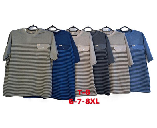 Футболка чоловіча T6 mix (5XL-8XL)