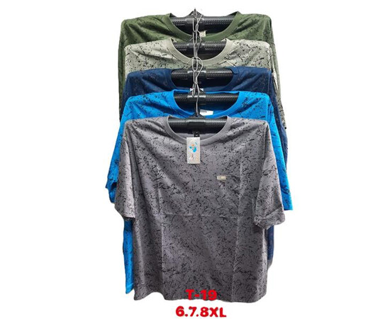 Футболка чоловіча T19 mix (5XL-8XL)
