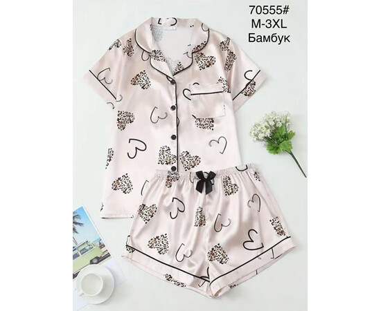Піжама жіноча 70555 beige (M-3XL)