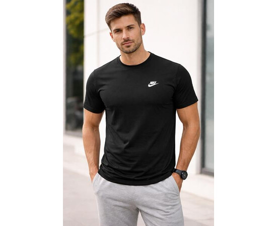 Футболка чоловіча AL109 black (2XL-6XL)