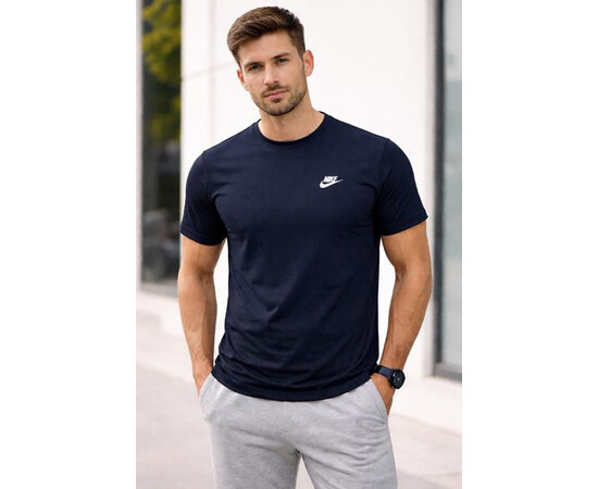 Футболка чоловіча AL110 navy (2XL-6XL)