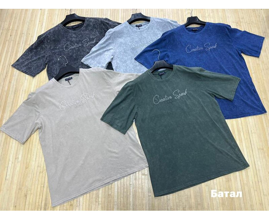 Футболка чоловіча NW1450 l.grey (3XL-6XL)