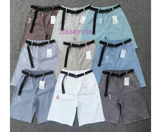 Шорты жіночі 2063-9 blue (31-36)