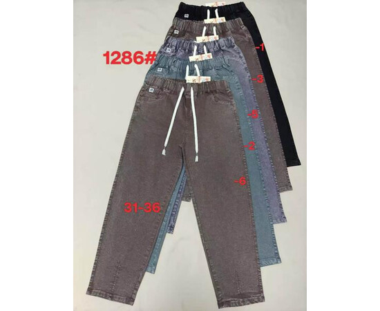 Джинси жіночі 1286-1 black (31-36)