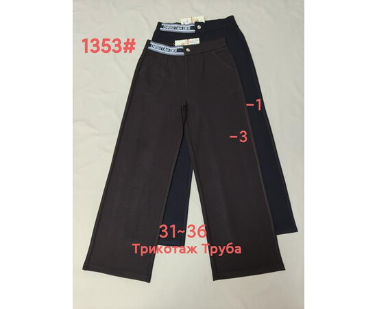 Спортивні штани жіночі 1353-1 black (31-36)