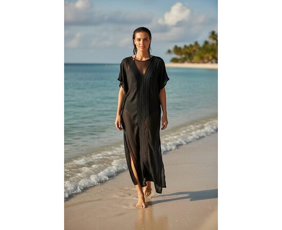 Жіноче парео 1-108 black (one size)