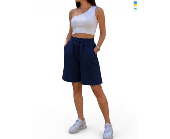 Шорти жіночі 1238 синій (в пачці 4 шт. р.S-XL)