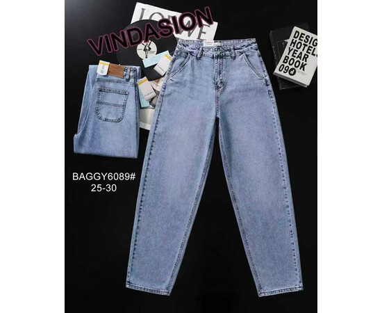 Джинси жіночі 6089 l.blue (25-30)