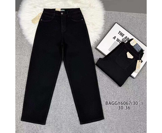 Джинси жіночі 6067 black (30-36)