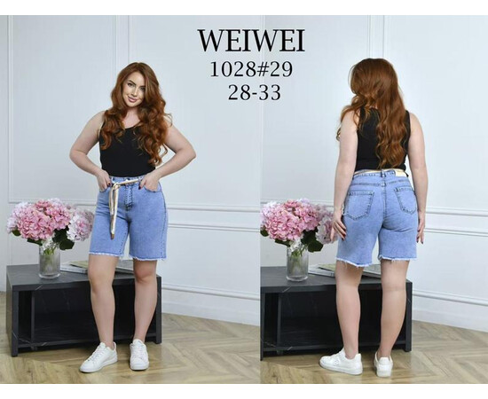 Шорты жіночі 1028 l.blue (28-33)