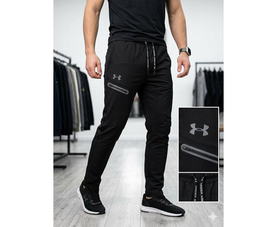 Спортивні штани чоловічі MR1521 black (S-2XL)