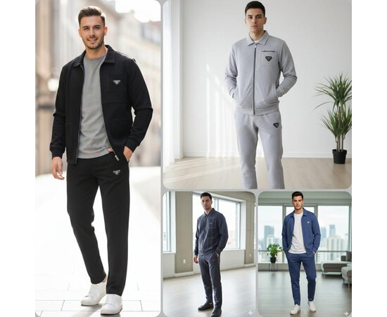 Спортивний костюм чоловічий MR1588 d.grey (S-2XL)