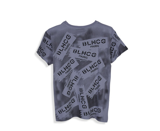 Футболка детская 4404-5 grey-blue (в пачке 6 шт. р.128-176), изображение 2