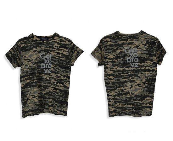 Футболка детская 4404-8 khaki (в пачке 6 шт. р.128-176), изображение 3