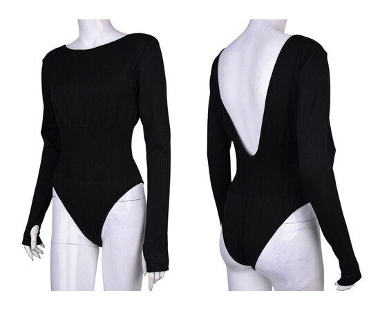 Женский боди 4405-NA68 black (в пачке 4 шт. р.XS-L), изображение 3