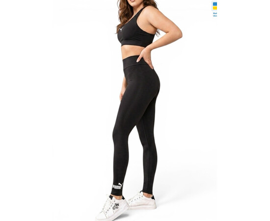 Лосины женские 5000PU батал чорний (в пачке 4 шт. р.XL-4XL), изображение 2