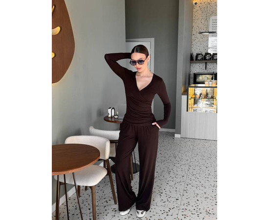 Костюм жіночий 6062 brown (42-50)