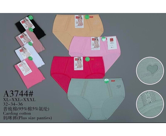 Труси жіночі A3744 mix (XL-3XL)